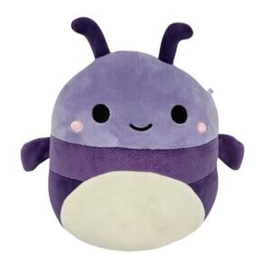 Squishmallow‎ Axel the Beetle 8" Plush Kellytoy Purple Insect Bug Garden Squad